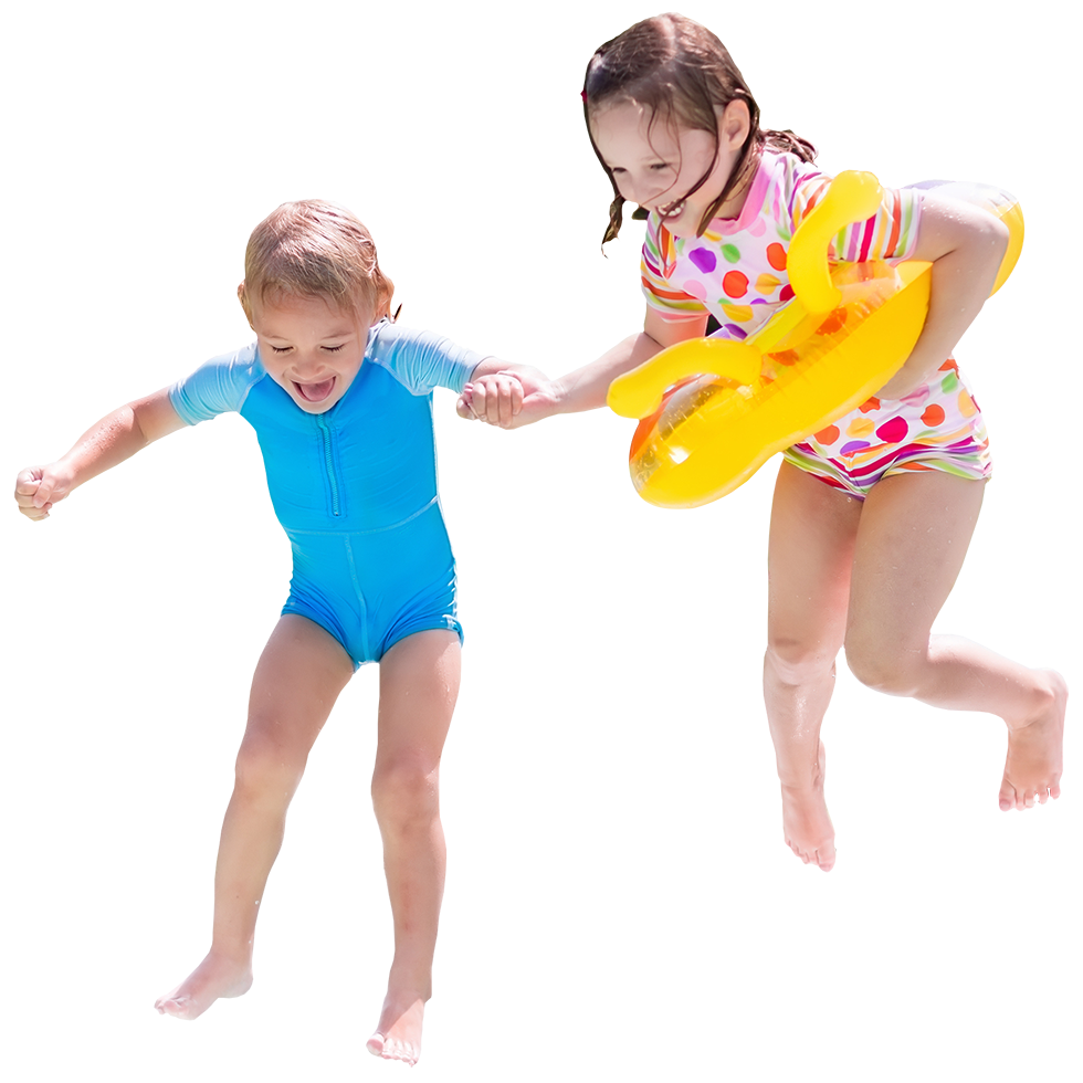 Parrots-Landing-Swimming-Pools-boy-and-girl-jumping-into-pool